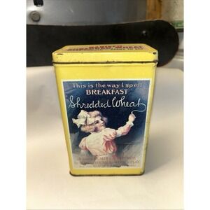 Vintage 1992 Nabisco SHREDDED WHEAT Advertising Tin Repoduction